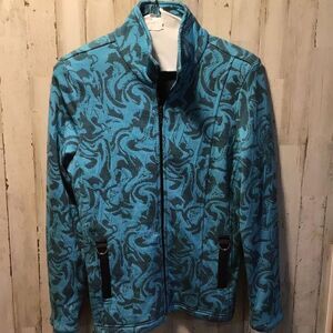 Beautiful blue zip up jacket by Rafael sport size small